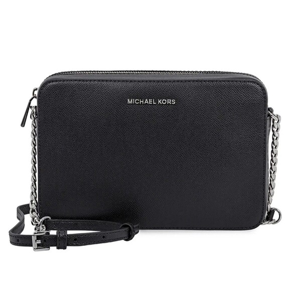 Michael Kors Women's Black Jet Set EW Leather Large Crossbody (32S4STVC3L) - NWT - Picture 2 of 5